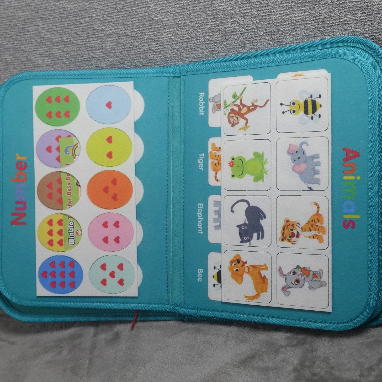 Winblo Toddler Busy Board Montessori Learning Activity Sensory Book Space Rocket