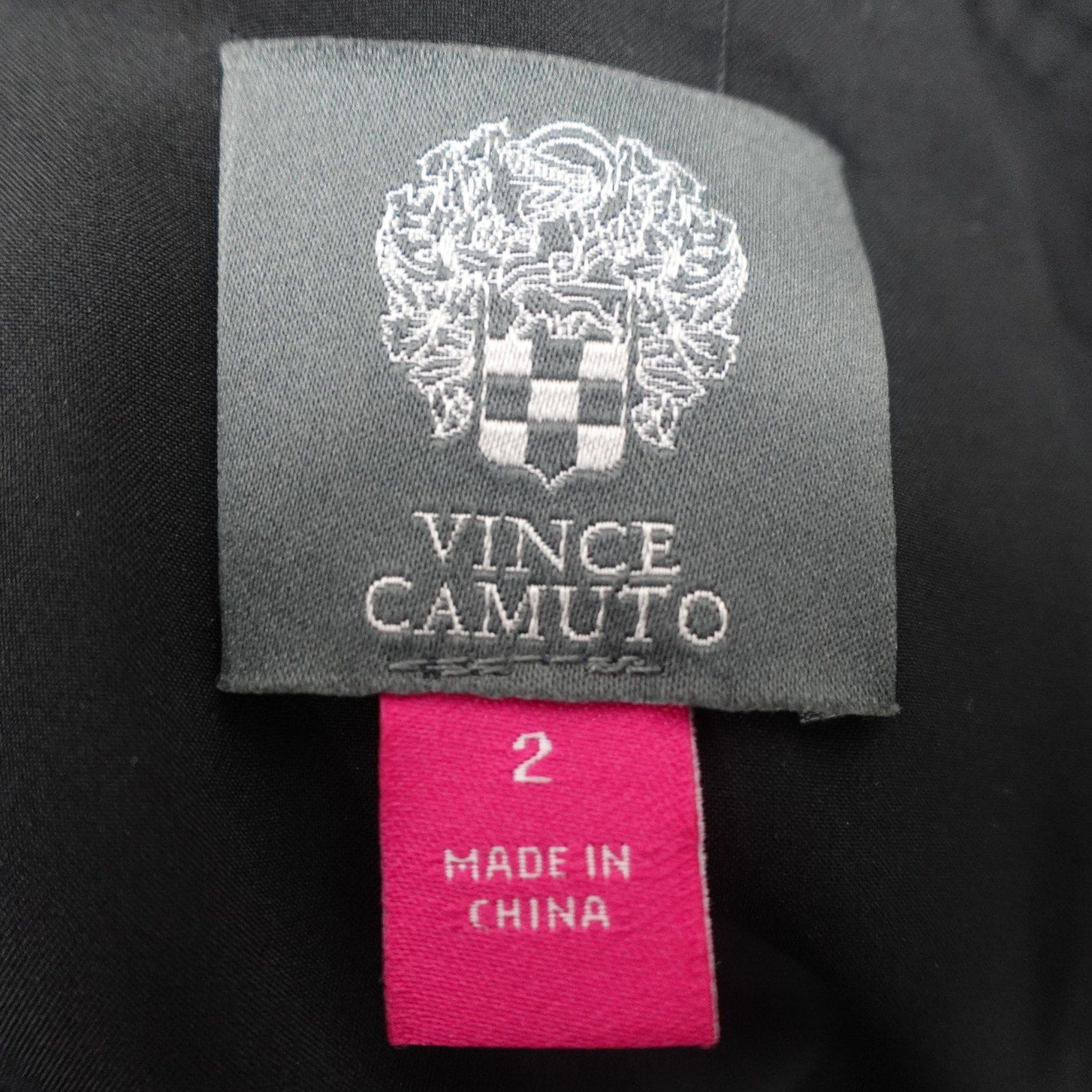 Vince Camuto Size 2 sequin illusion-neck midi dress in black and gold