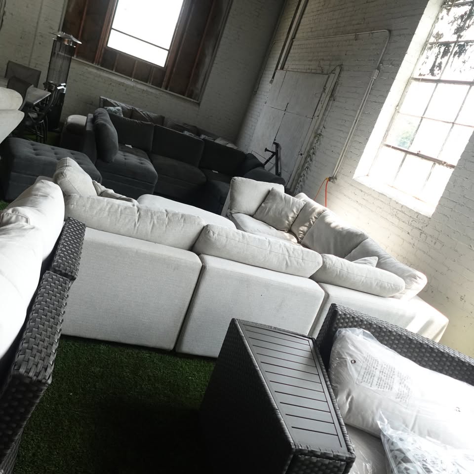 Thomasville Lowell 6-piece Modular Sectional Light Gray