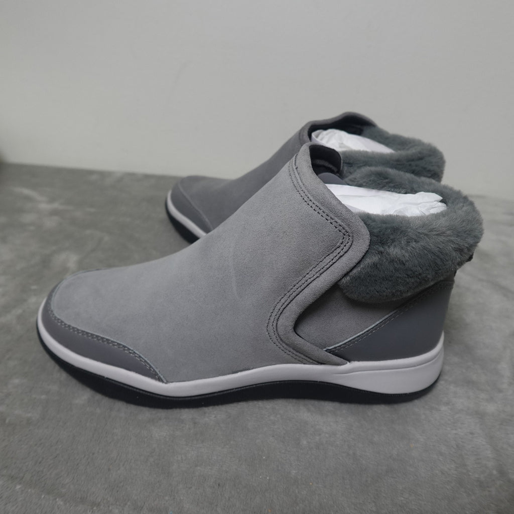 Vionic Norwood Faux Fur Ankle Boots Charcoal Women’s 7 M New w/ Box