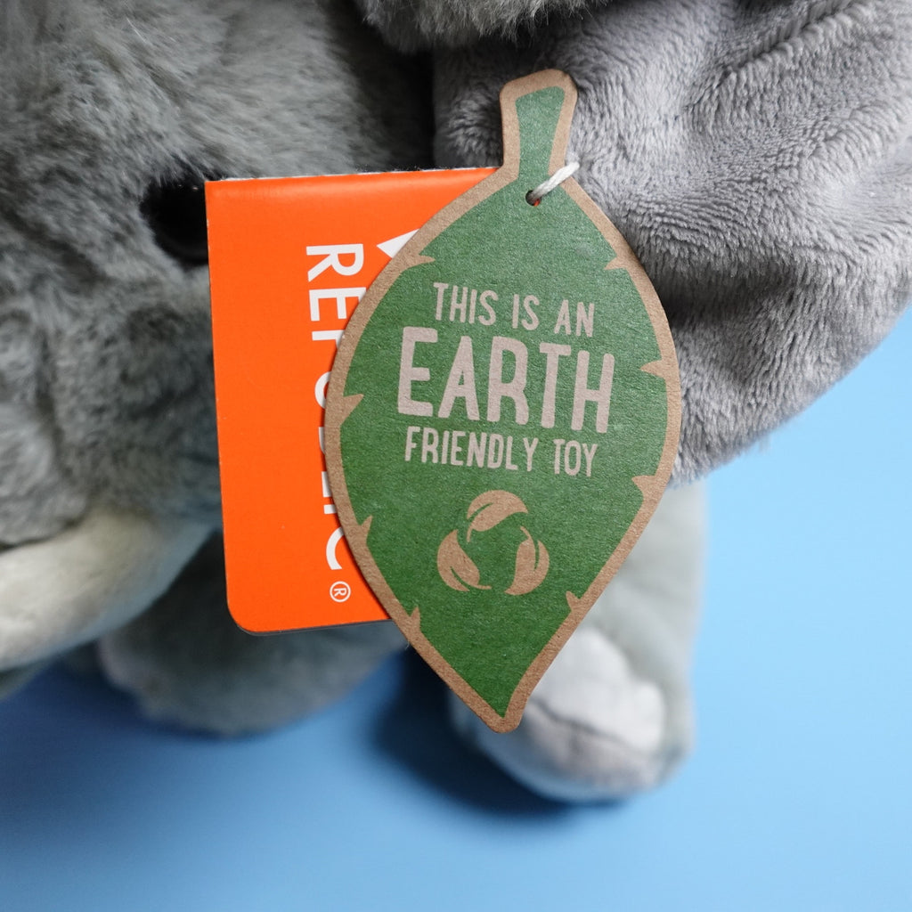Wild Republic Earthkins African Elephant Plush Stuffed Animal 8" Grey NEW