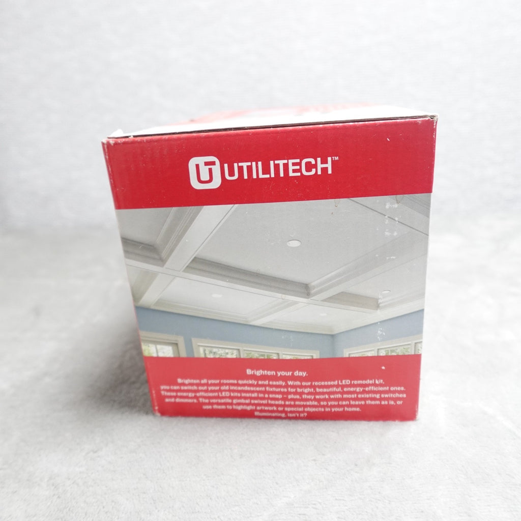 Lot 4 Utilitech LED Light Bulb Recessed Gimbal Remodel Kit 470L Bronze 3000K NEW