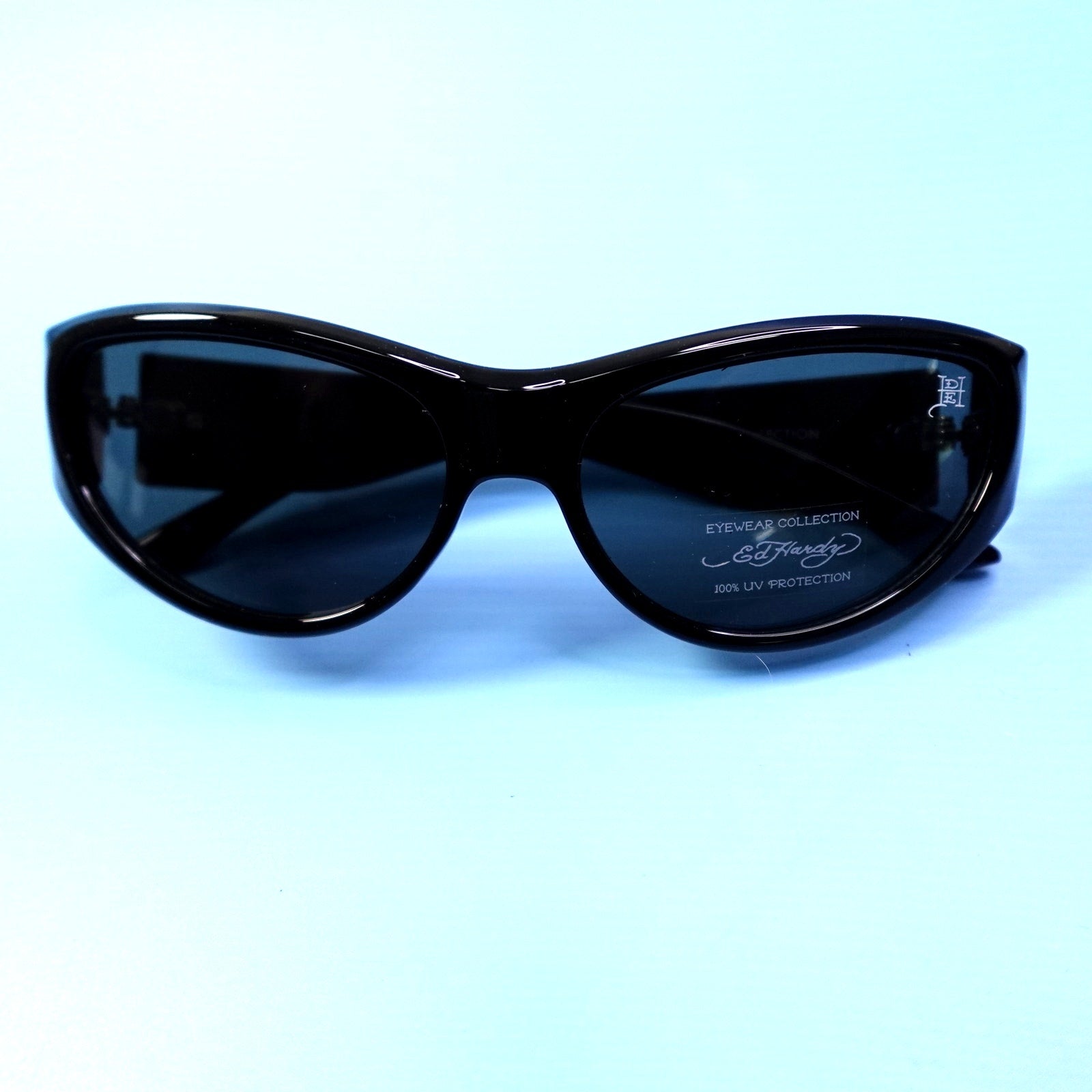 Ed Hardy Sunglasses Iron Cross Black 100% UV Protection