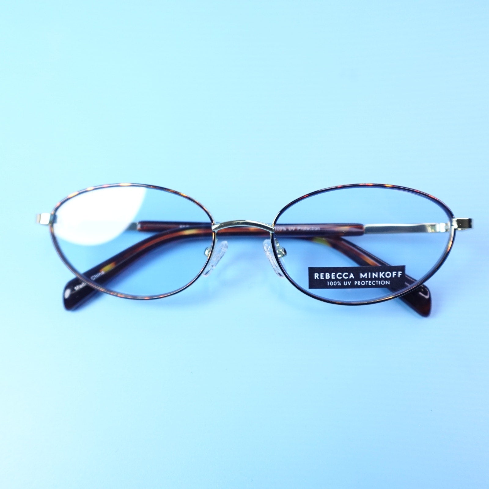 Rebecca Minkoff evangelyne Sunglasses Gold/Tortoiseshell 100% UV Protection