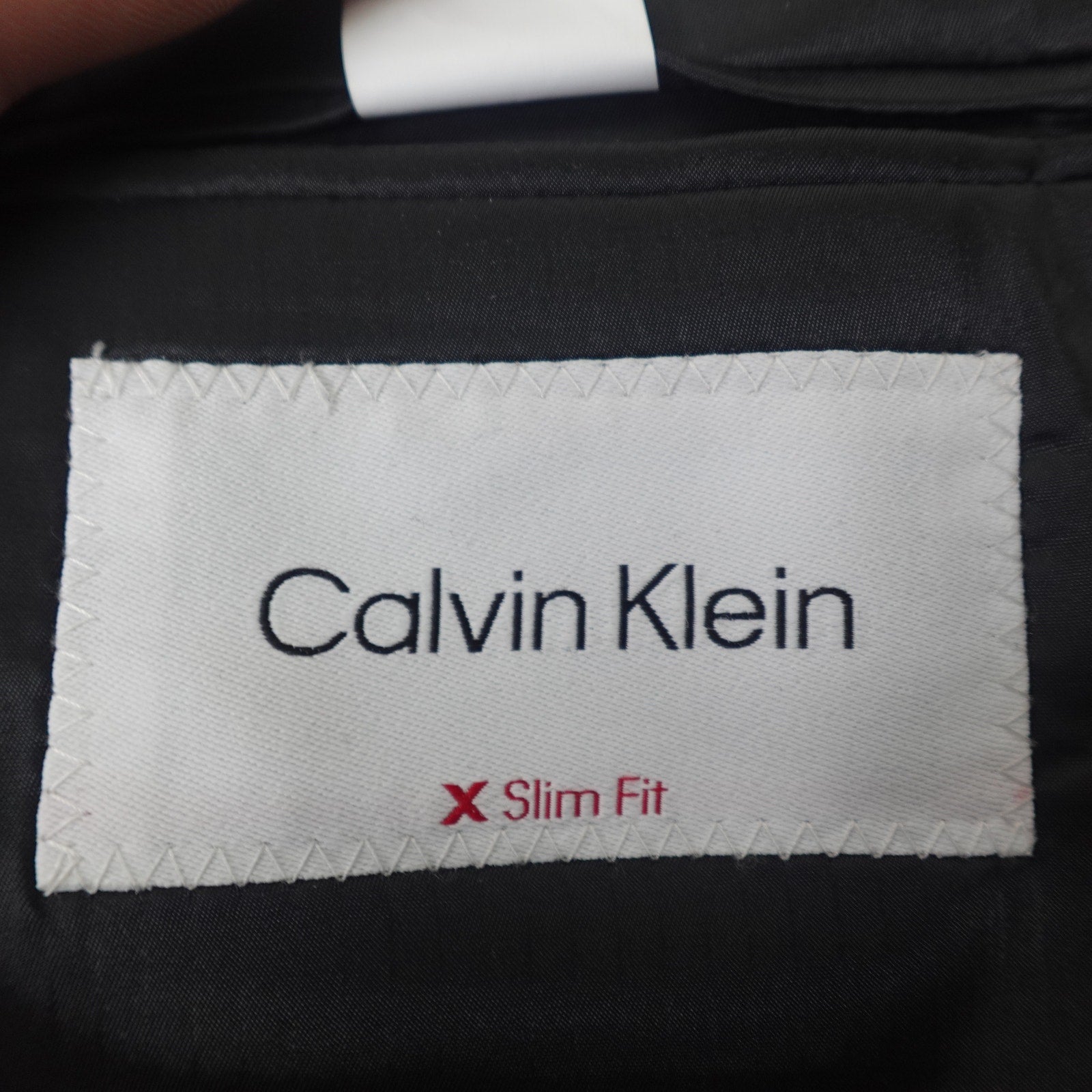 Calvin Klein Slim Fit Stretch Black Suit Jacket - 36 Short