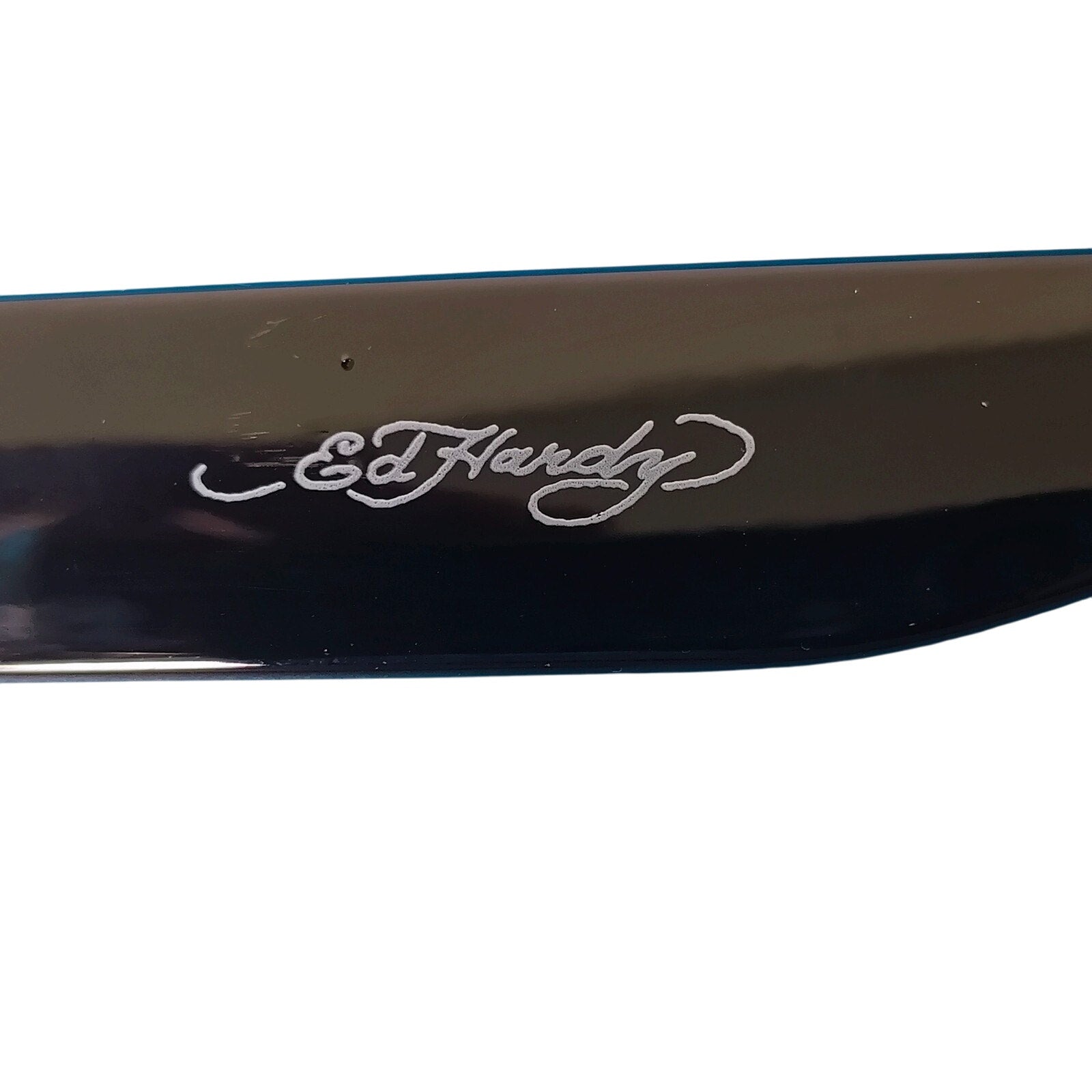 Ed Hardy Sunglasses UV 100% Protective Black Gold Frame w Dragon Ed-Annunciation