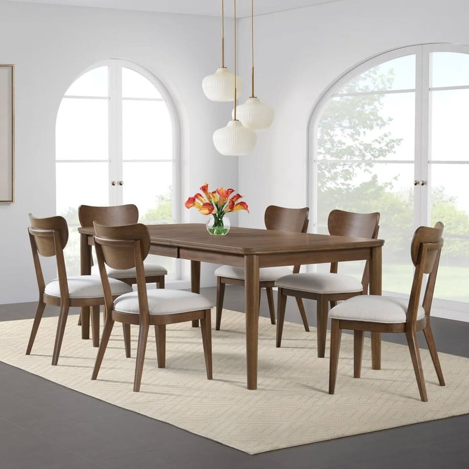 Bayside Furnishings Parker 7-piece Dining Table & Chairs Set