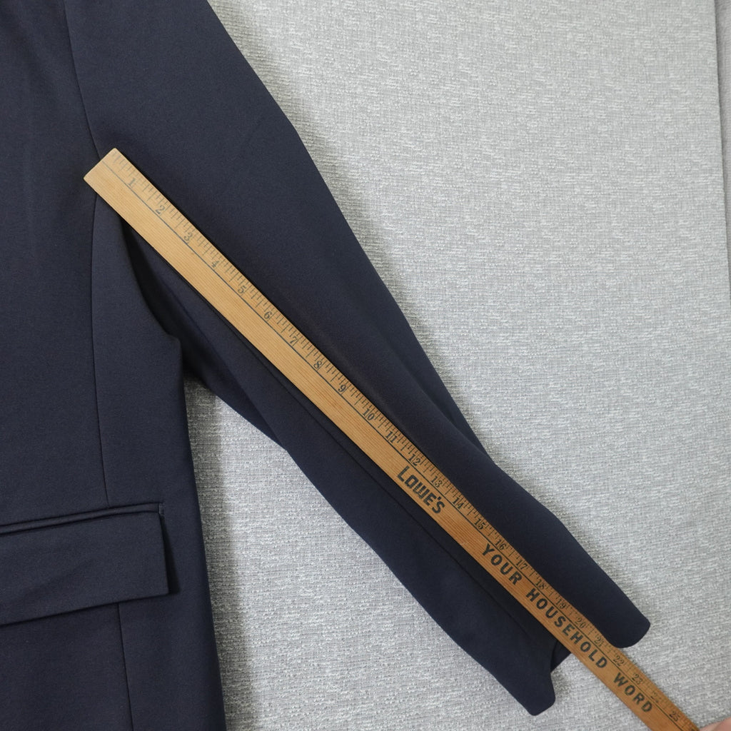 Calvin Klein Womens Ponte Blazer Charcoal - 2XL