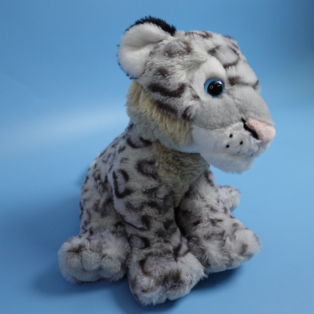 Wild Republic Mini Earthkins Snow Leopard Plush Stuffed Animal 8" Gray NEW
