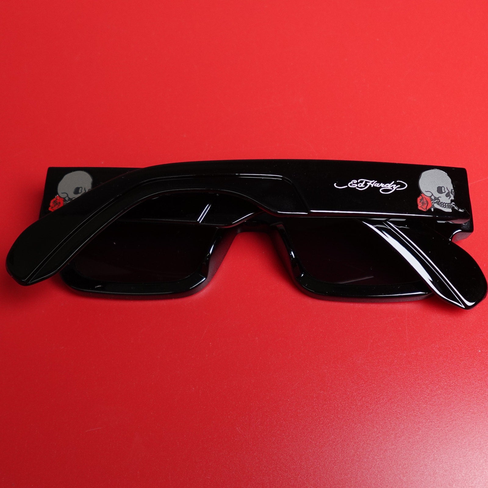 Ed Hardy Los Muertos Sunglasses Black 100% UV Protection