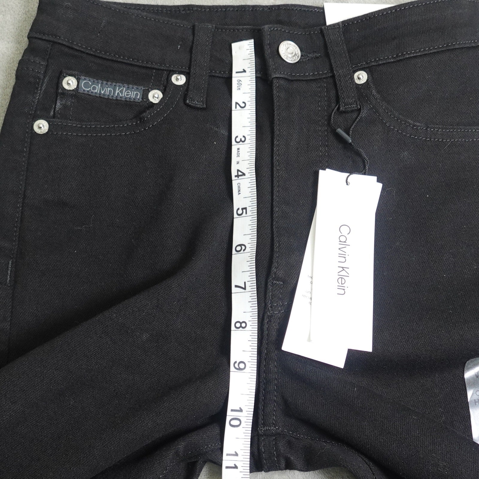 Calvin Klein Jeans Women's Original High Rise Skinny Black Denim- W24