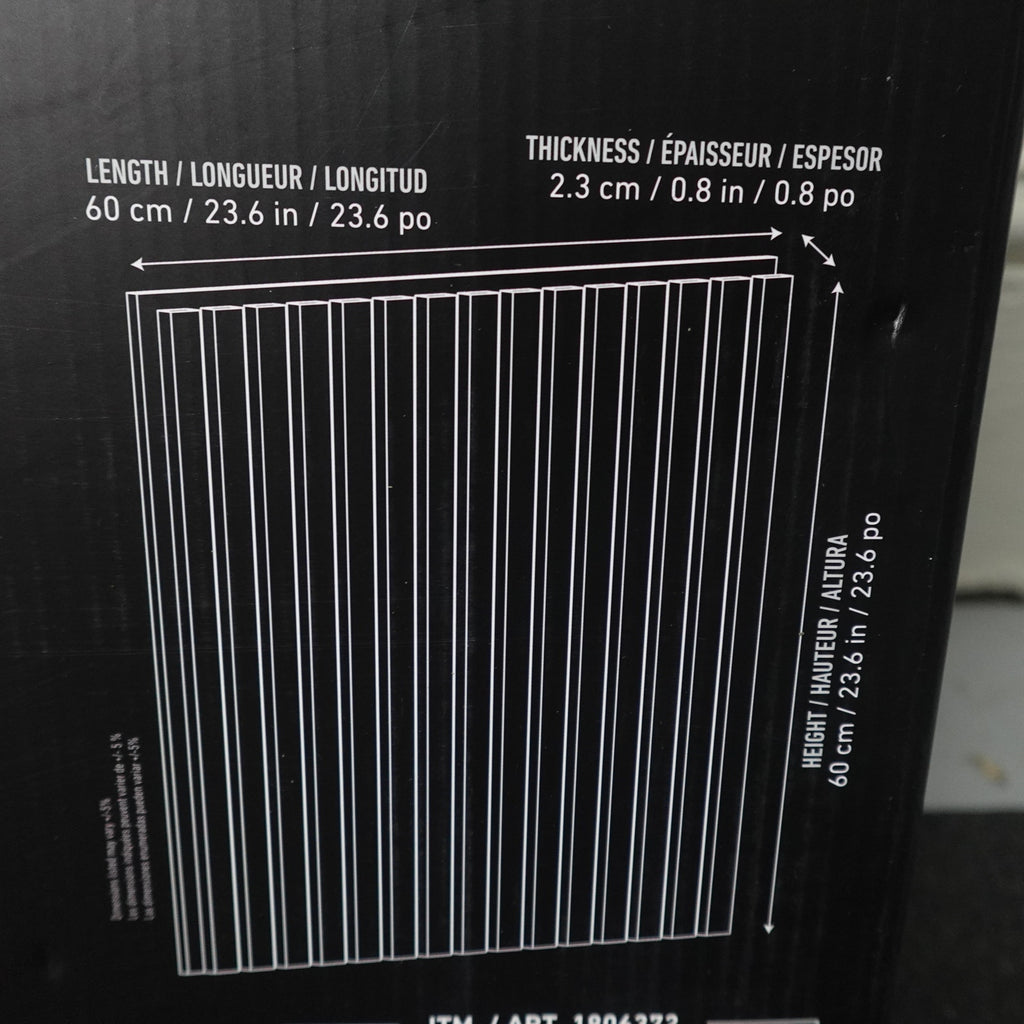 Artika Sonolok Acoustic Slat Wall Panels Oak & Black - 4 Pack NEW