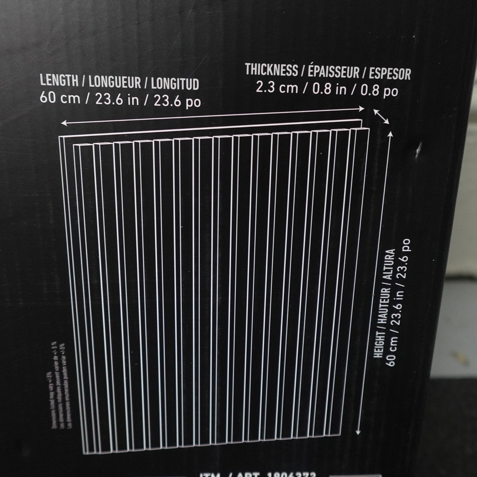 Artika Sonolok Acoustic Slat Wall Panels Oak & Black - 4 Pack NEW