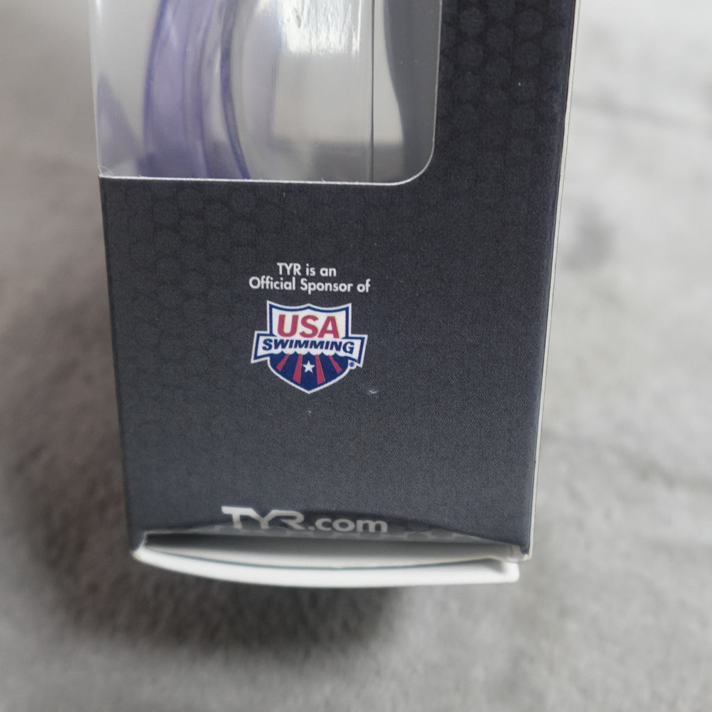 TYR Tracer Racing Performance Swim Goggles Clear Adult FINA Approved