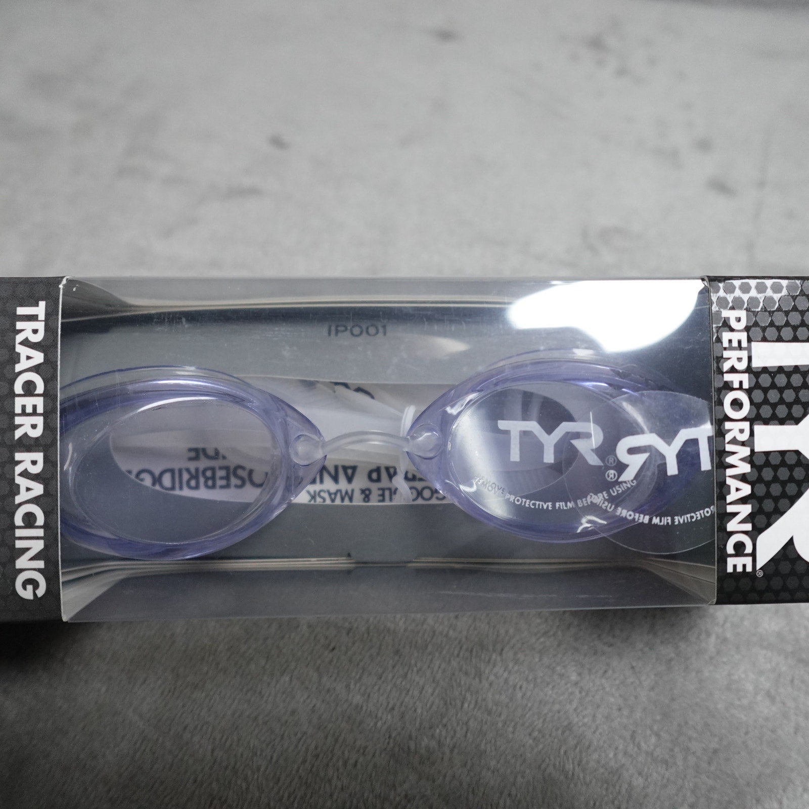 Lot of 4 TYR Tracer Racing Adult Swim Goggles Clear Lens FINA Approved New