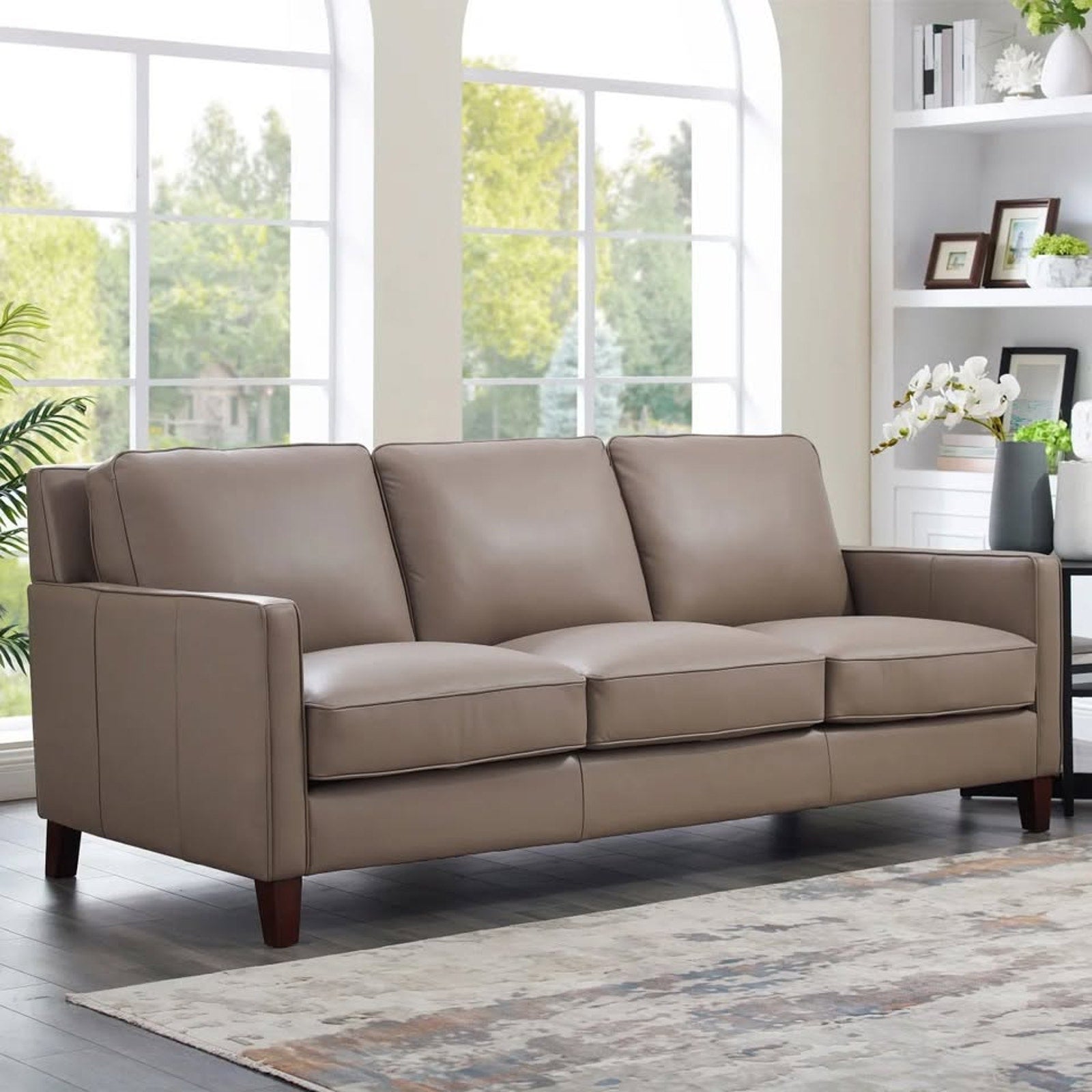 West Park Leather Sofa - Tan