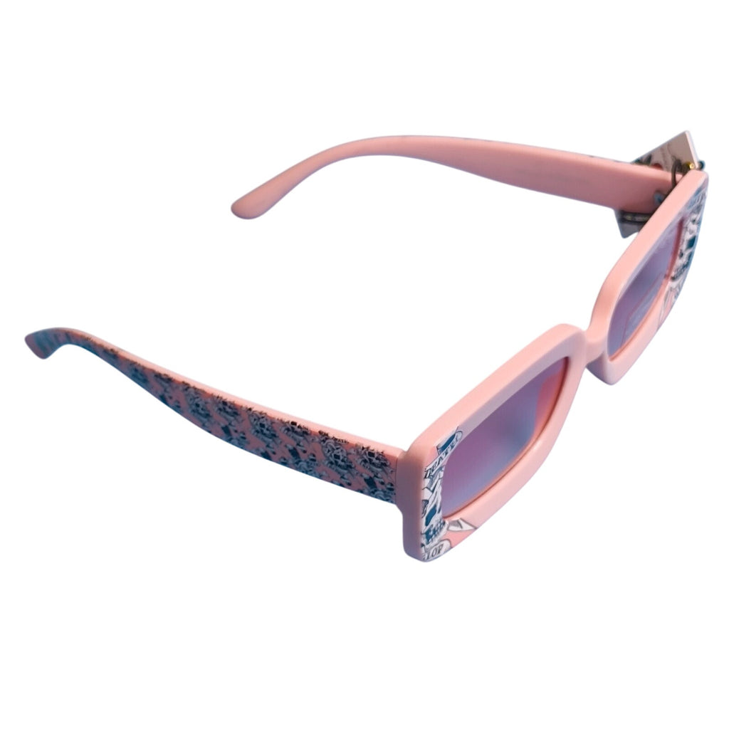 Ed Hardy Love Kills Slowly Collection Sunglasses UV Protective Vertex Skull Pink