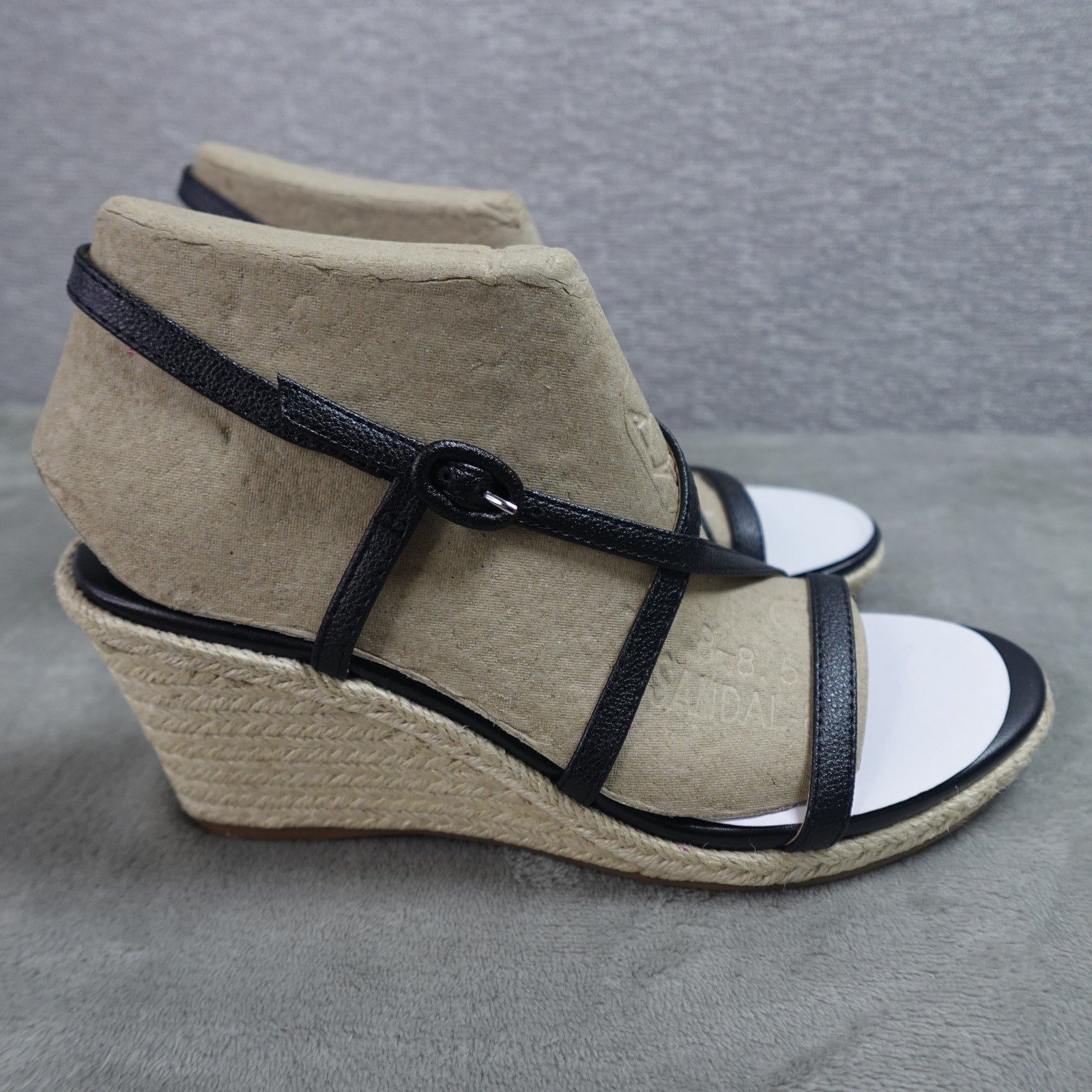 Calvin Klein Blairy 2 Women's Wedge Sandal Black 002 Size 8.5M New