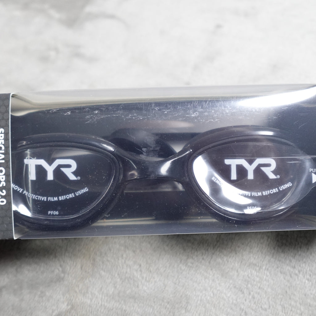 Lot of 2 TYR Special Ops 2.0 Adult Swim Goggles Black/Clear New