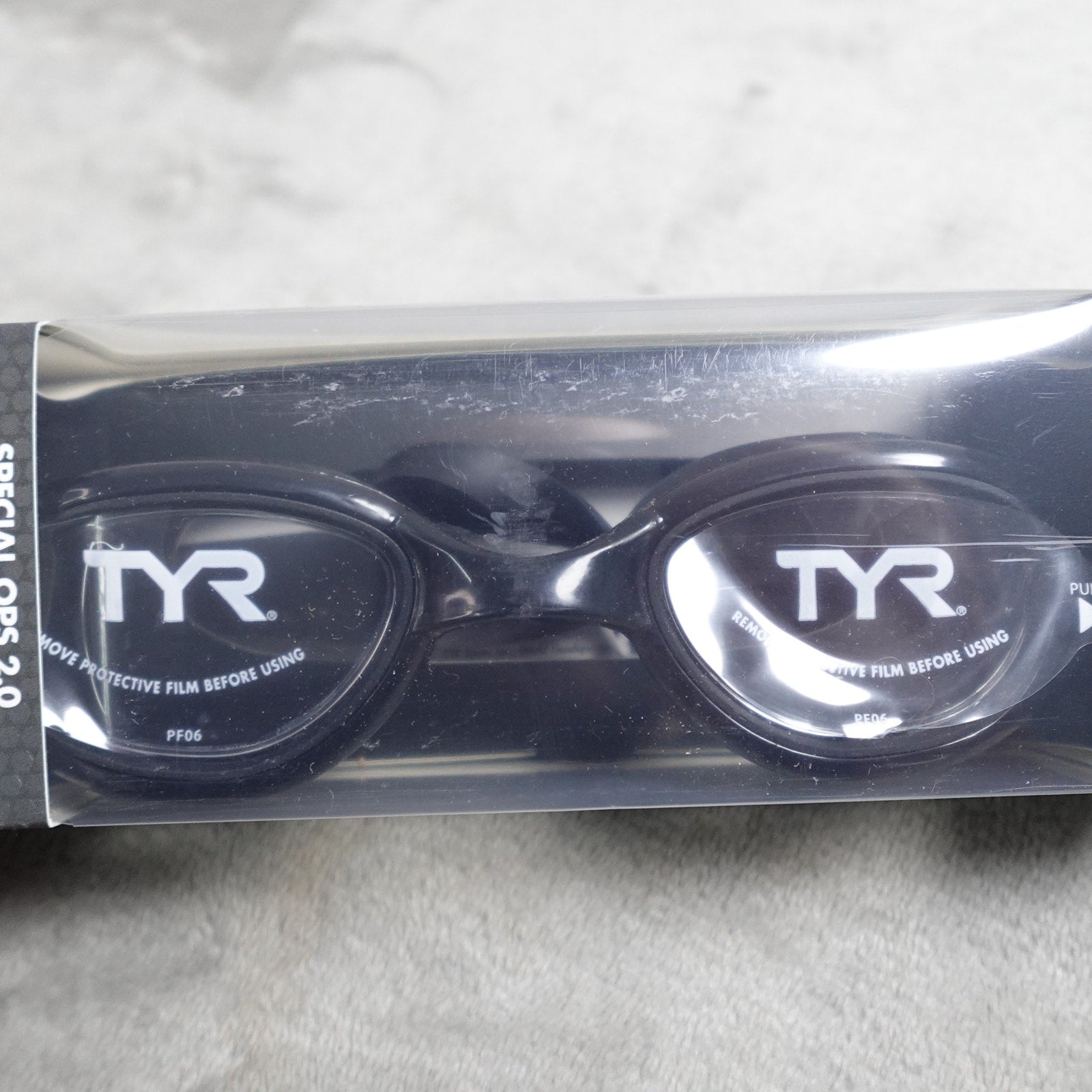 Lot of 2 TYR Special Ops 2.0 Adult Swim Goggles Black/Clear New