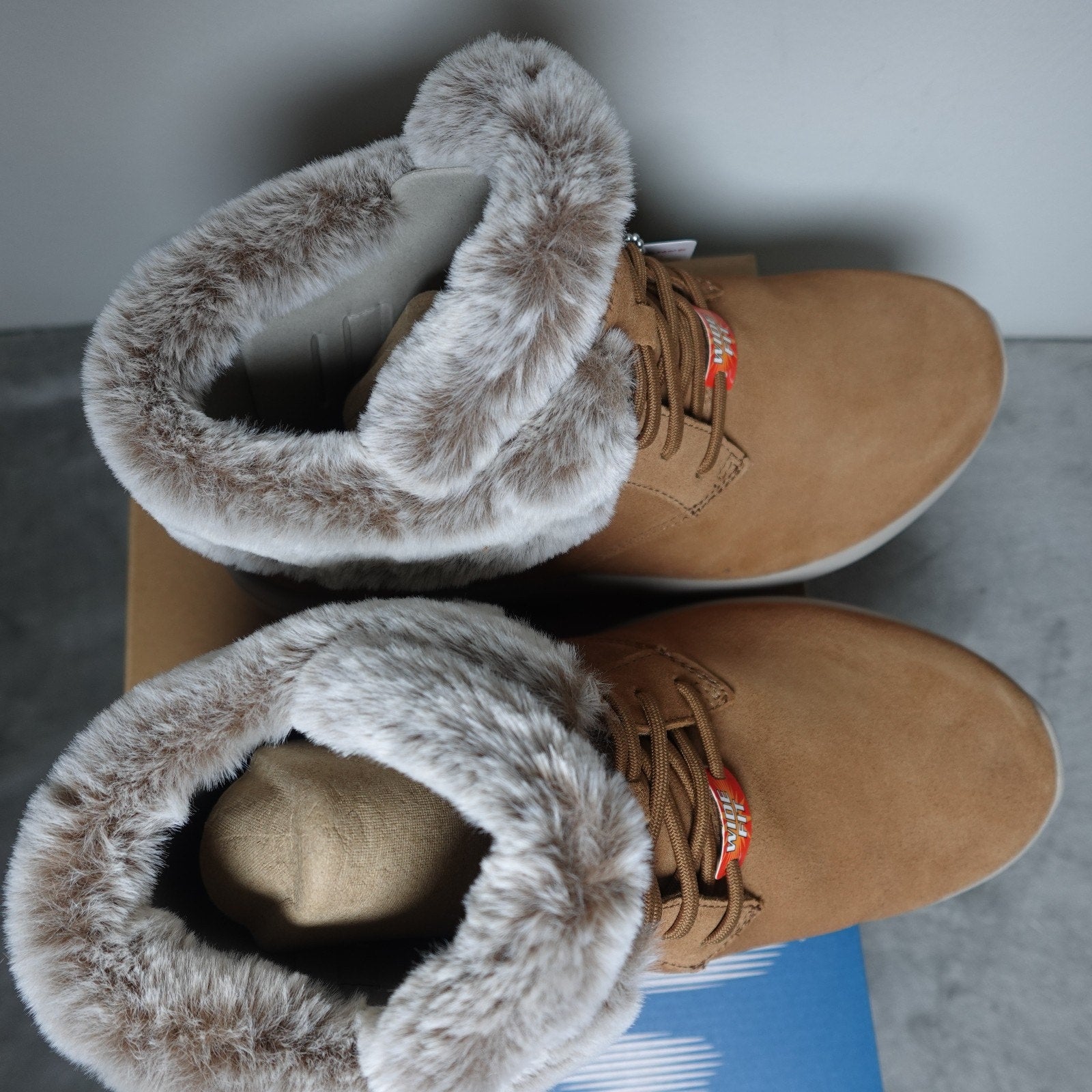 Skechers On-the-Go City 2 Winter Wishes Chestnut Suede Ankle Boots 144437 W
