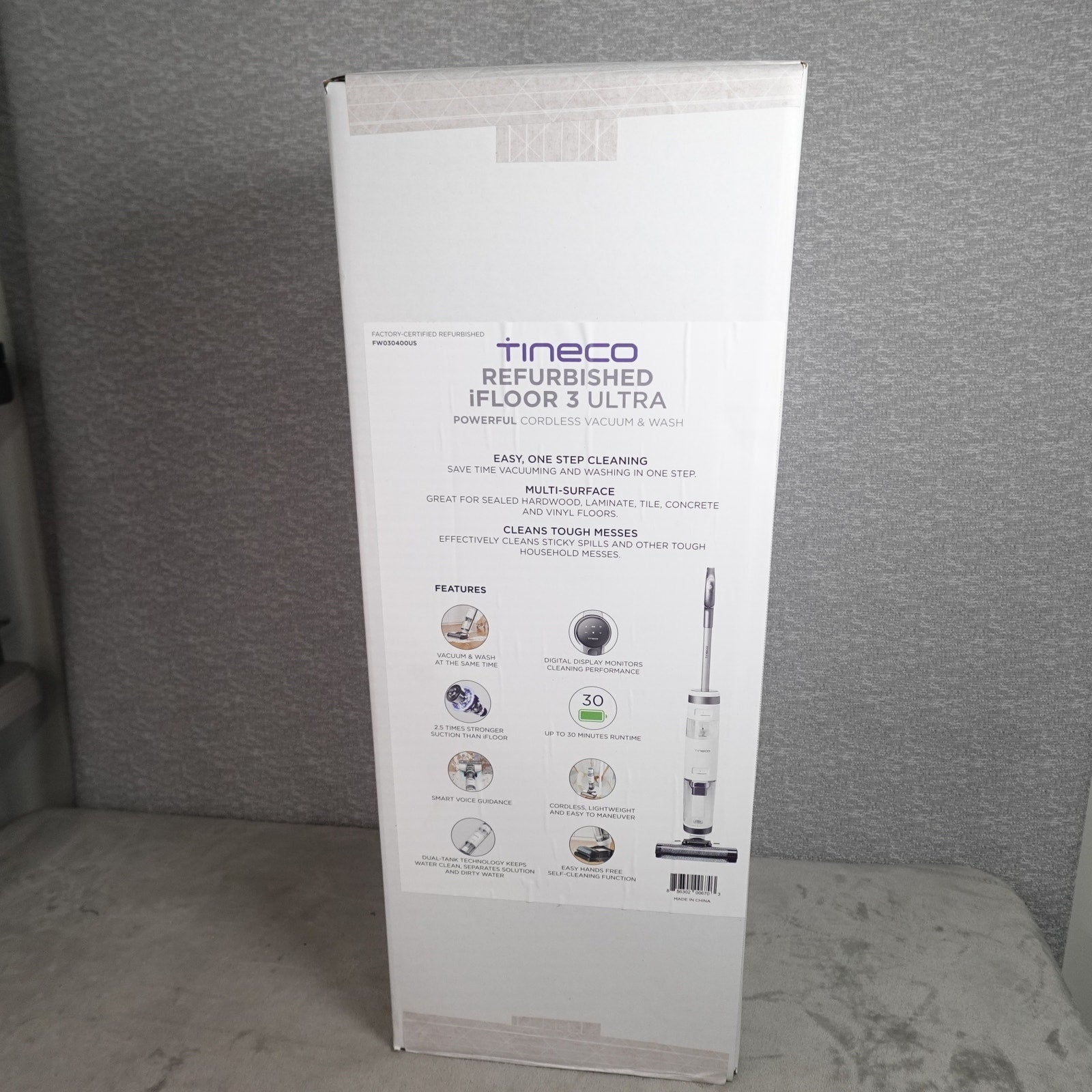 Tineco iFloor 3 Ultra Cordless Wet Dry Vacuum Hard Floor Washer Refurbished