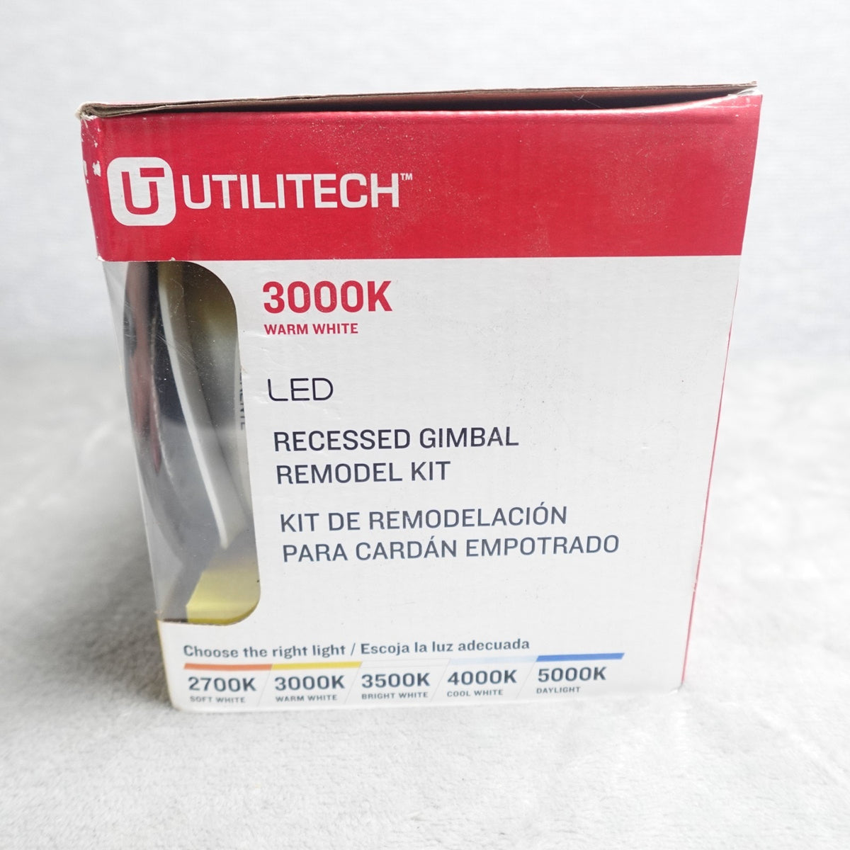 Lot 4 Utilitech LED Light Bulb Recessed Gimbal Remodel Kit 470L Bronze 3000K NEW