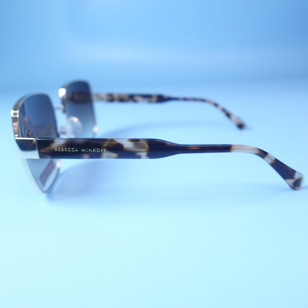 Rebecca Minkoff Tayden Gold Frame Brown Mottled Tortoiseshell Sunglasses
