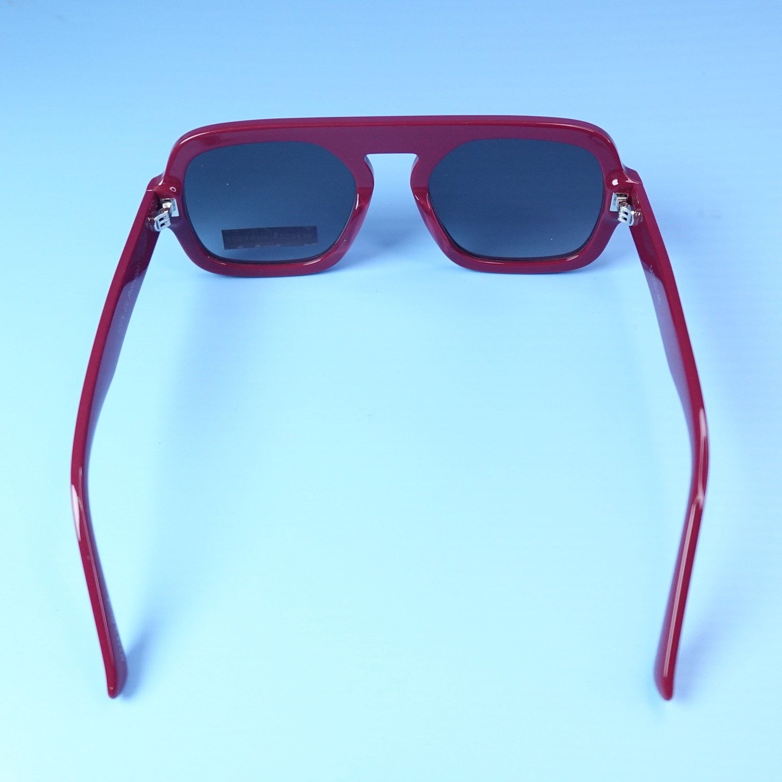 Rebecca Minkoff Rhiannon Cranberry Red Square Sunglasses 100% UV Protection