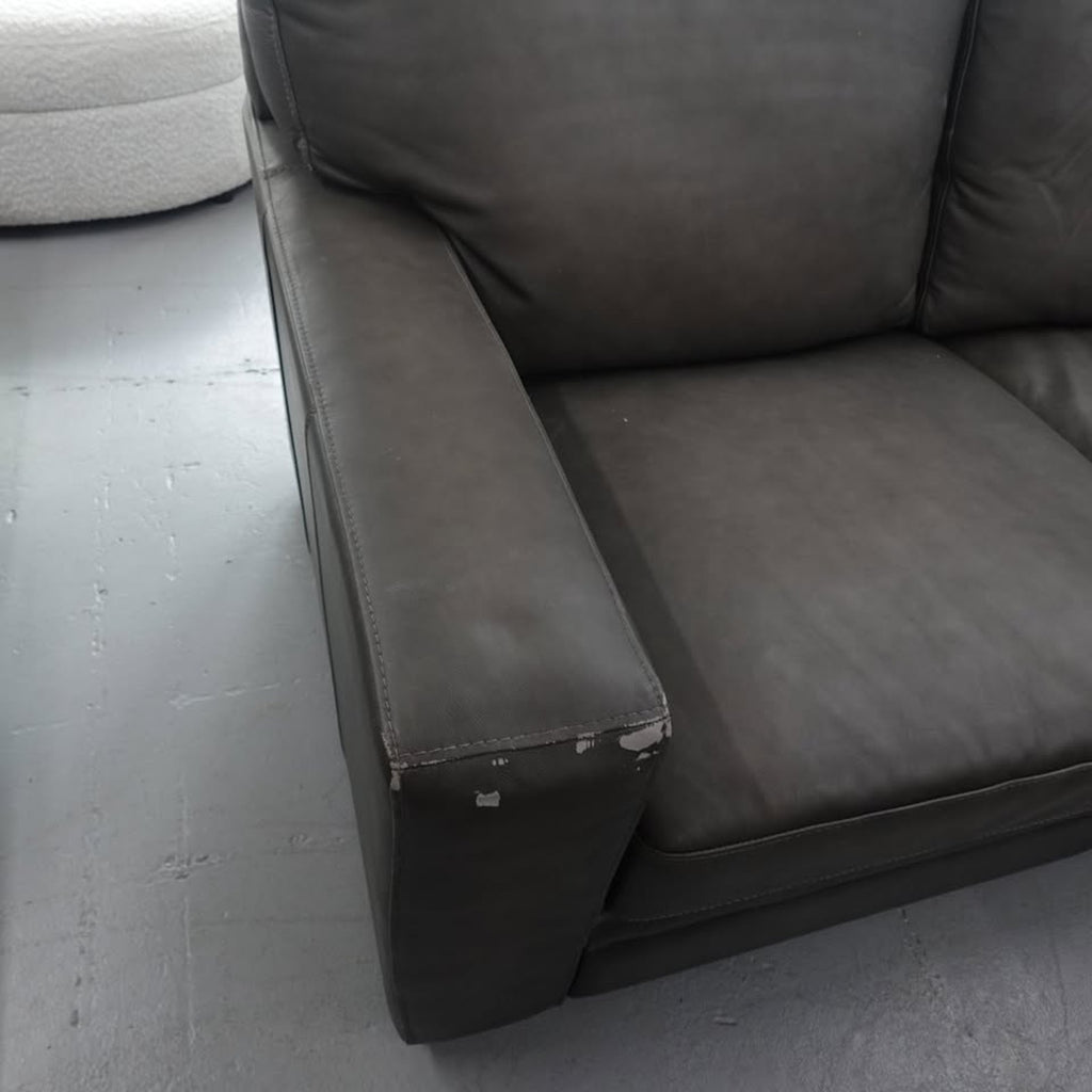 Luca 4-piece Top Grain Leather Sectional