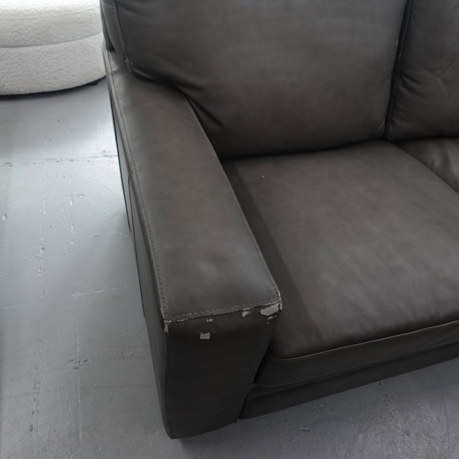 Luca 4-piece Top Grain Leather Sectional