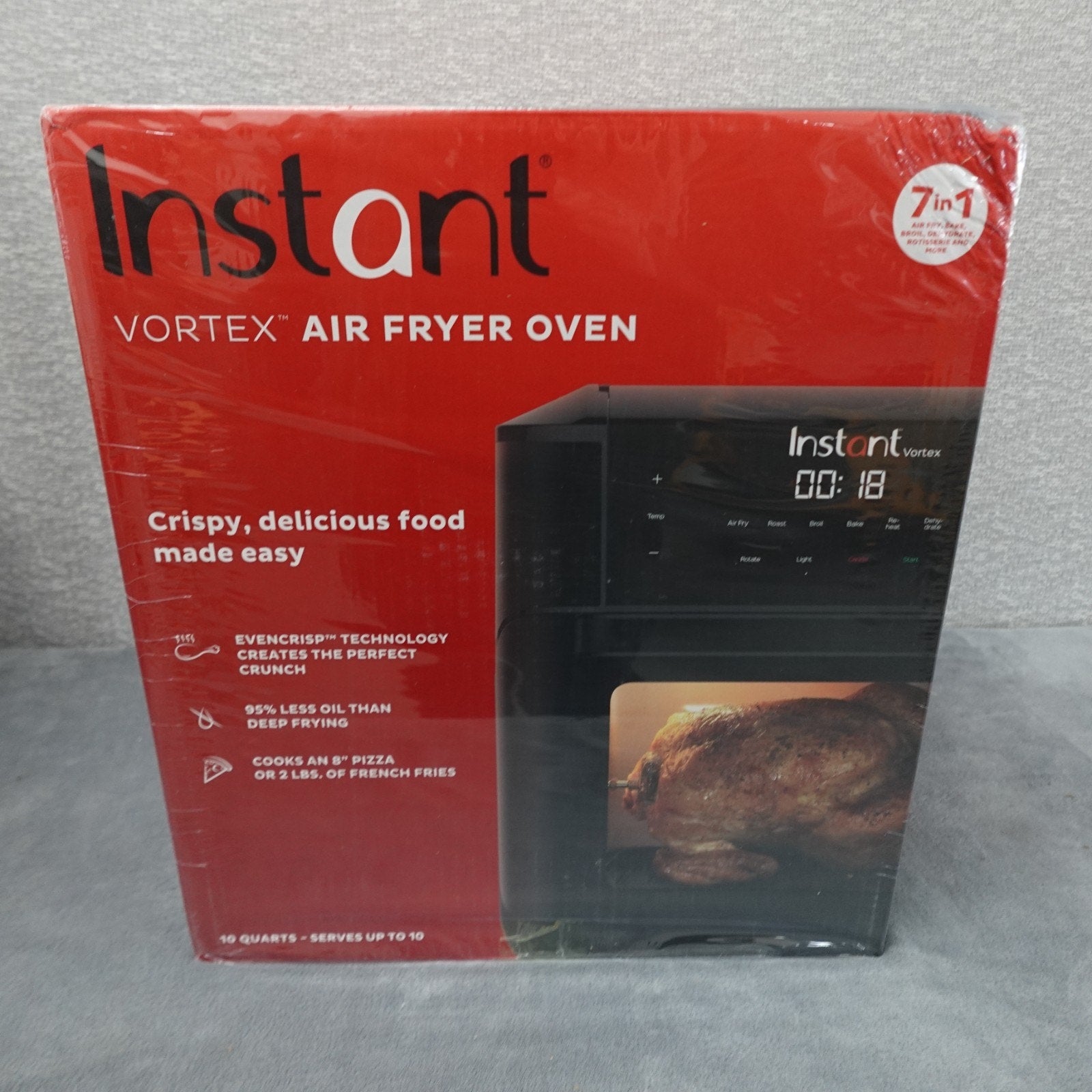 Instant Vortex Plus 7-in-1 10Qt Convection Air Fryer Oven - Black NEW