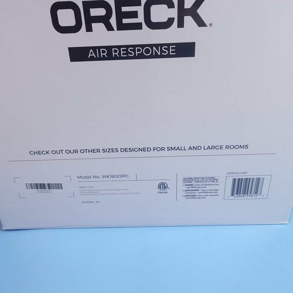 ORECK Air Response HEPA Air Purifier, Medium, WK16001
