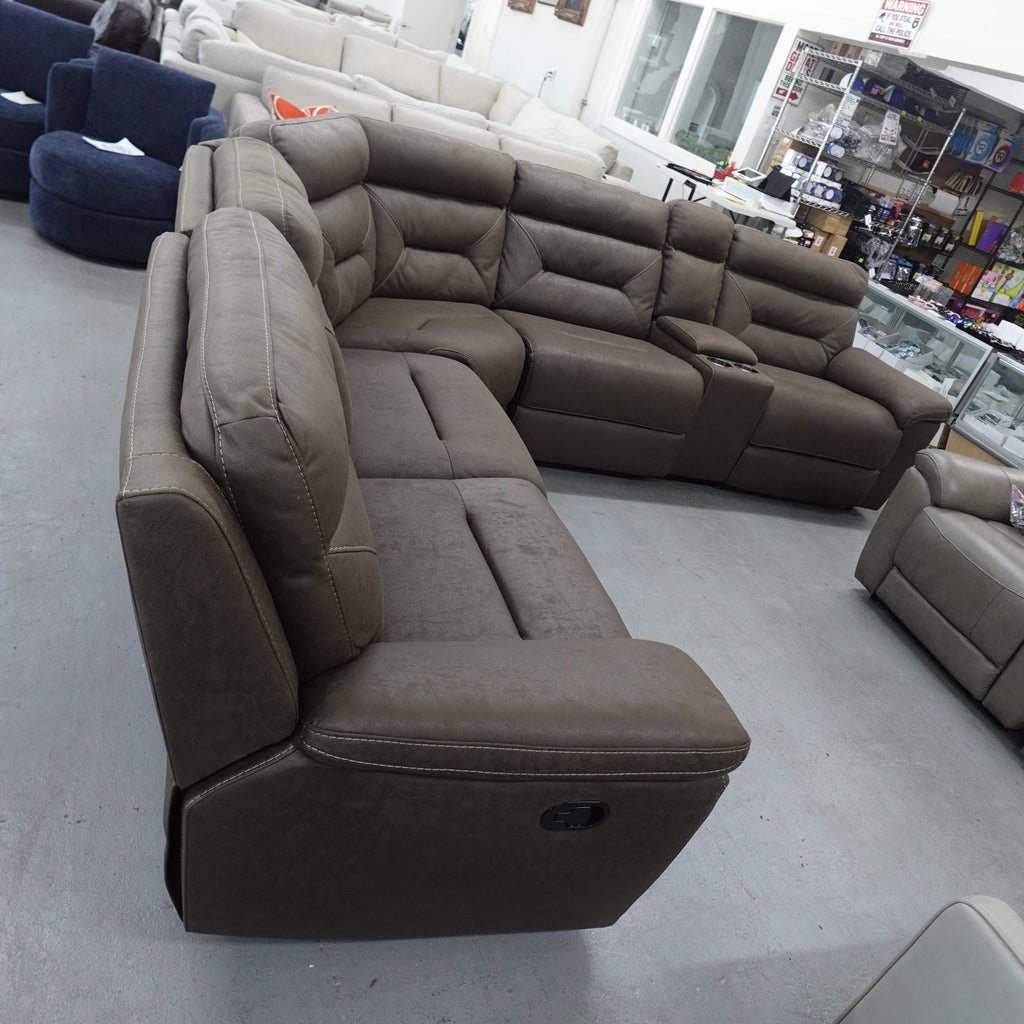 Fletcher 6-piece Fabric Reclining Sectional
