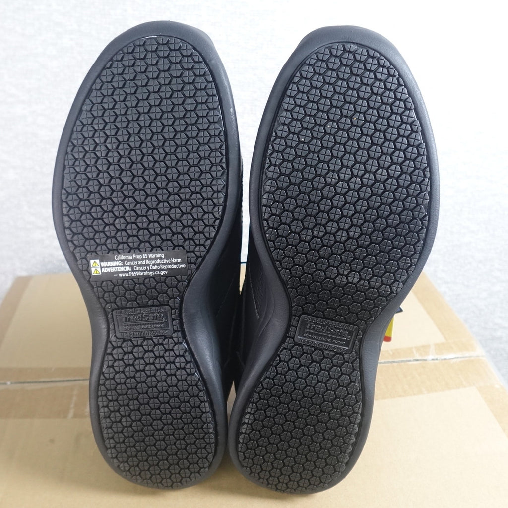 Lot of 6 Tredsafe Dustin Men's Slip Resistant Work Shoes Black Size 9.5W New