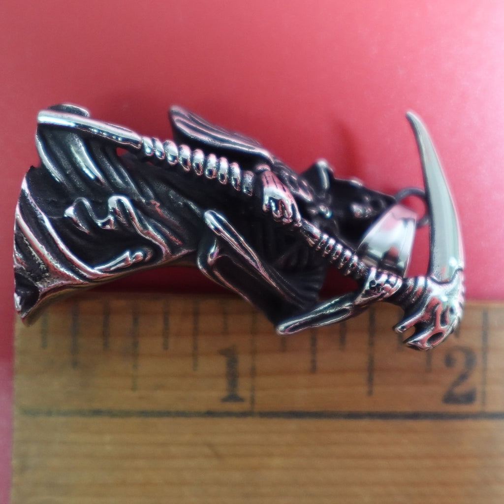 Stainless Steel Grim Reaper Pendant SP-604