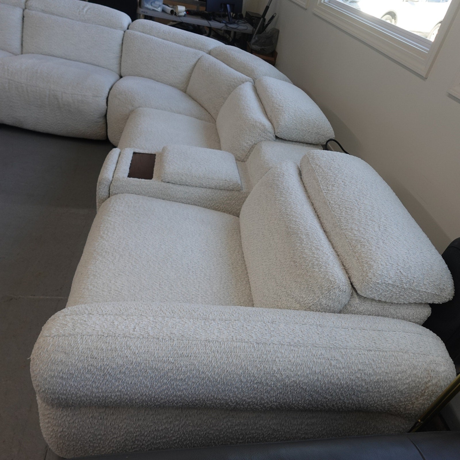 Monroe 6-piece Fabric Power Reclining Sectional with Power Headrests