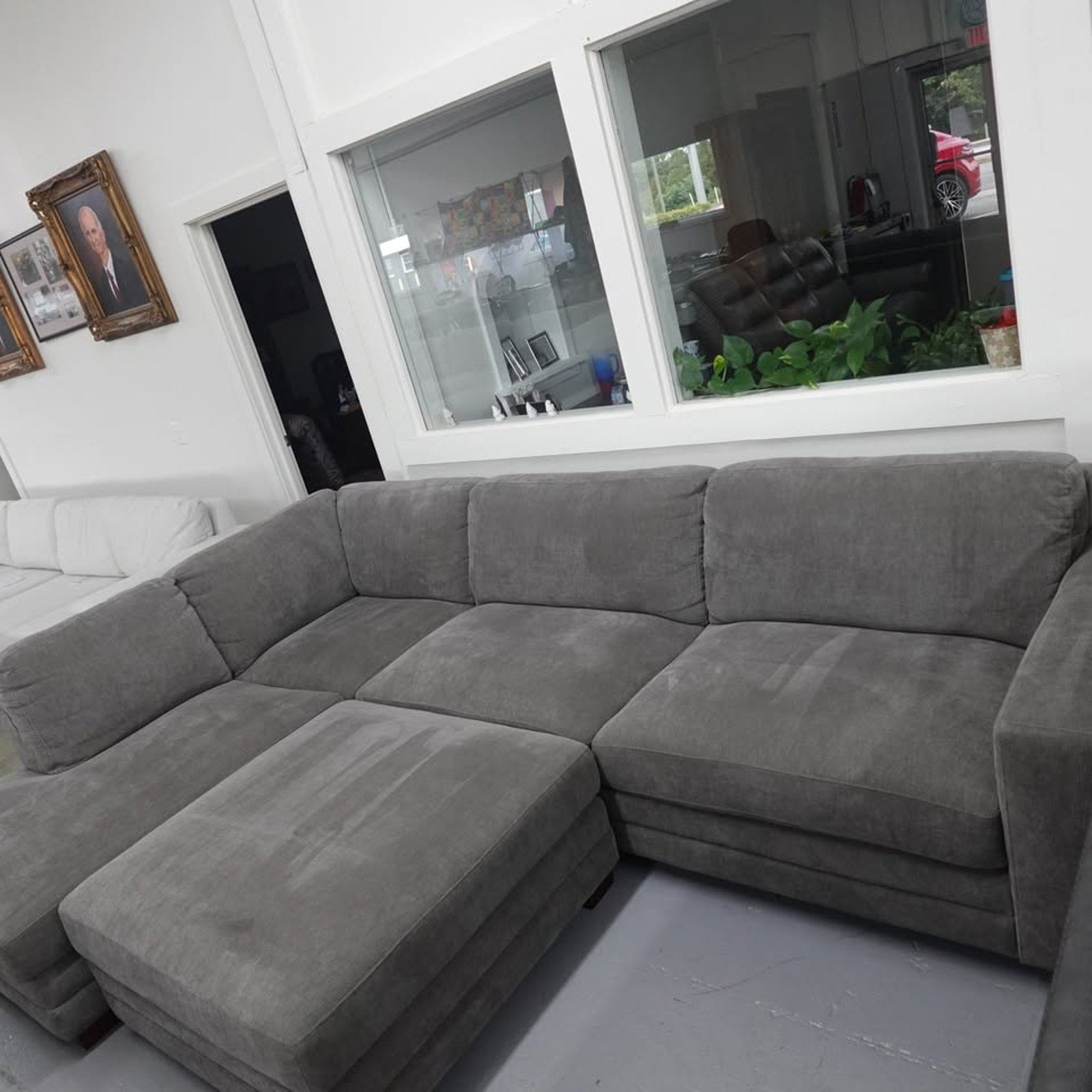 Penelope Fabric Sectional with Ottoman