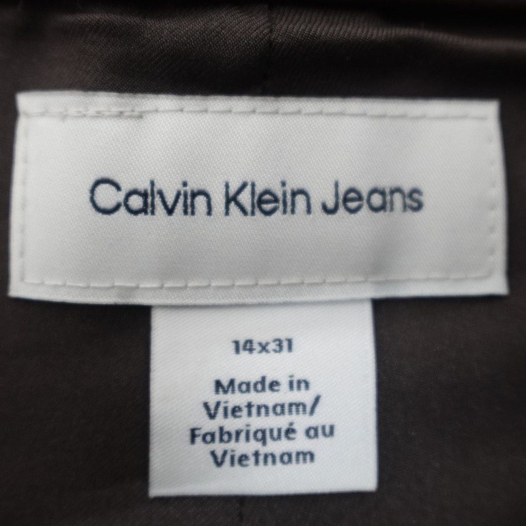 Calvin Klein Women's Faux Leather 90s Pants Mulch Brown - 14