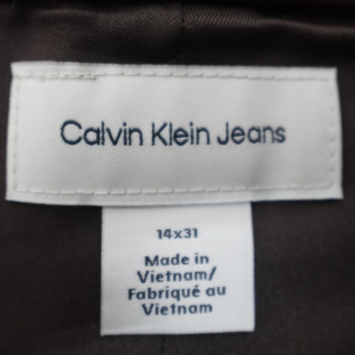 Calvin Klein Women's Faux Leather 90s Pants Mulch Brown - 14