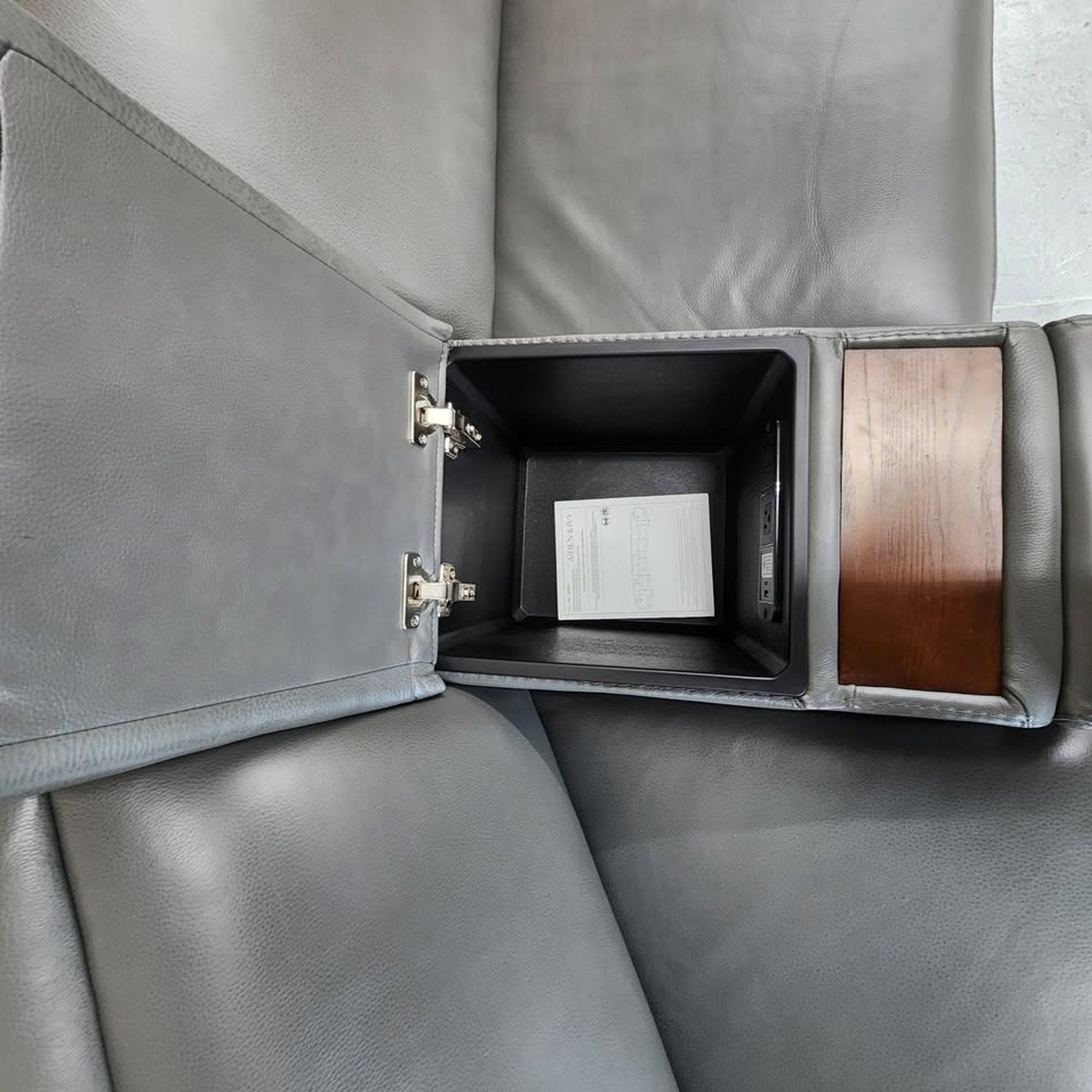 Karson Leather Power Reclining Sectional with Power Headrests