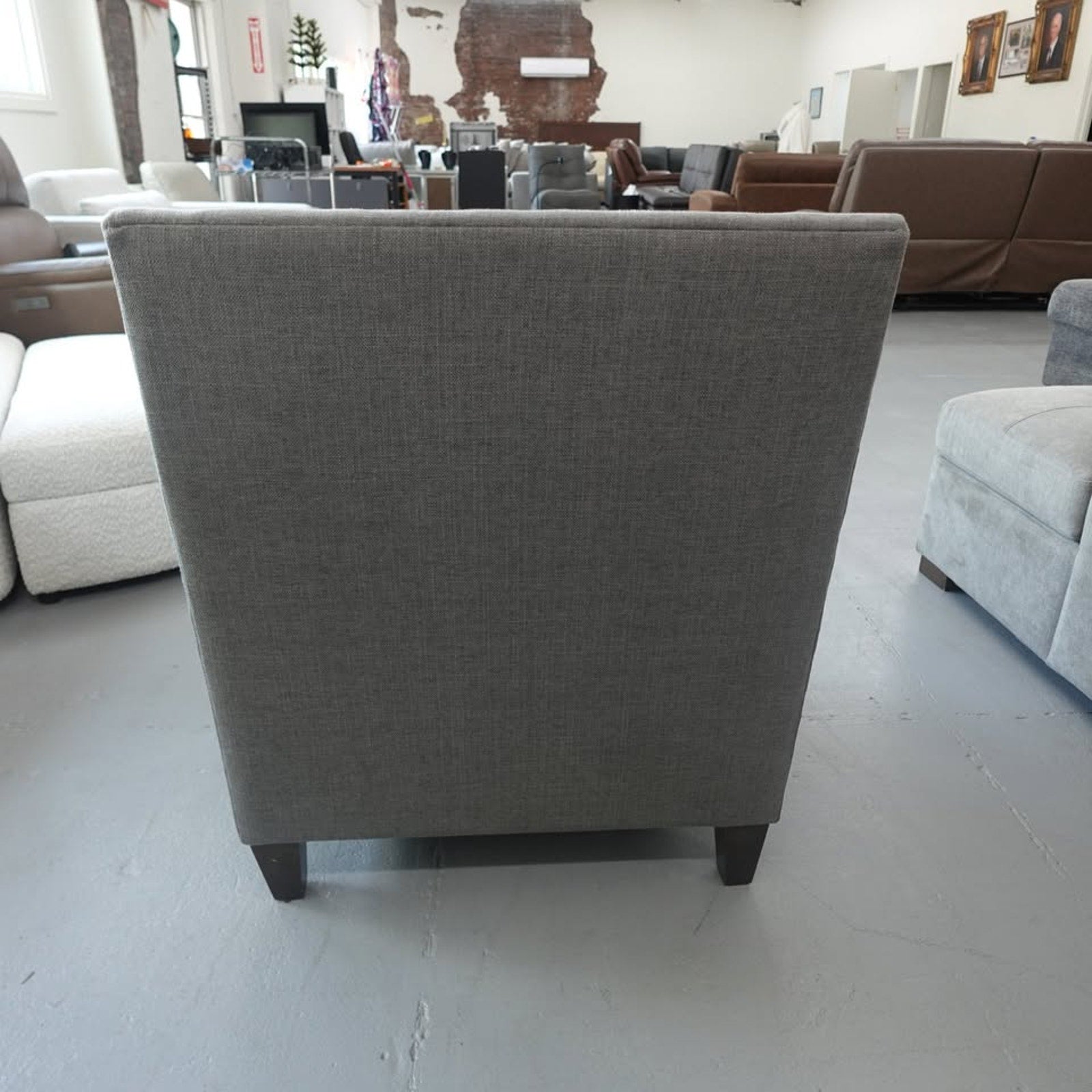 Aubree Fabric Accent Chair - Gray