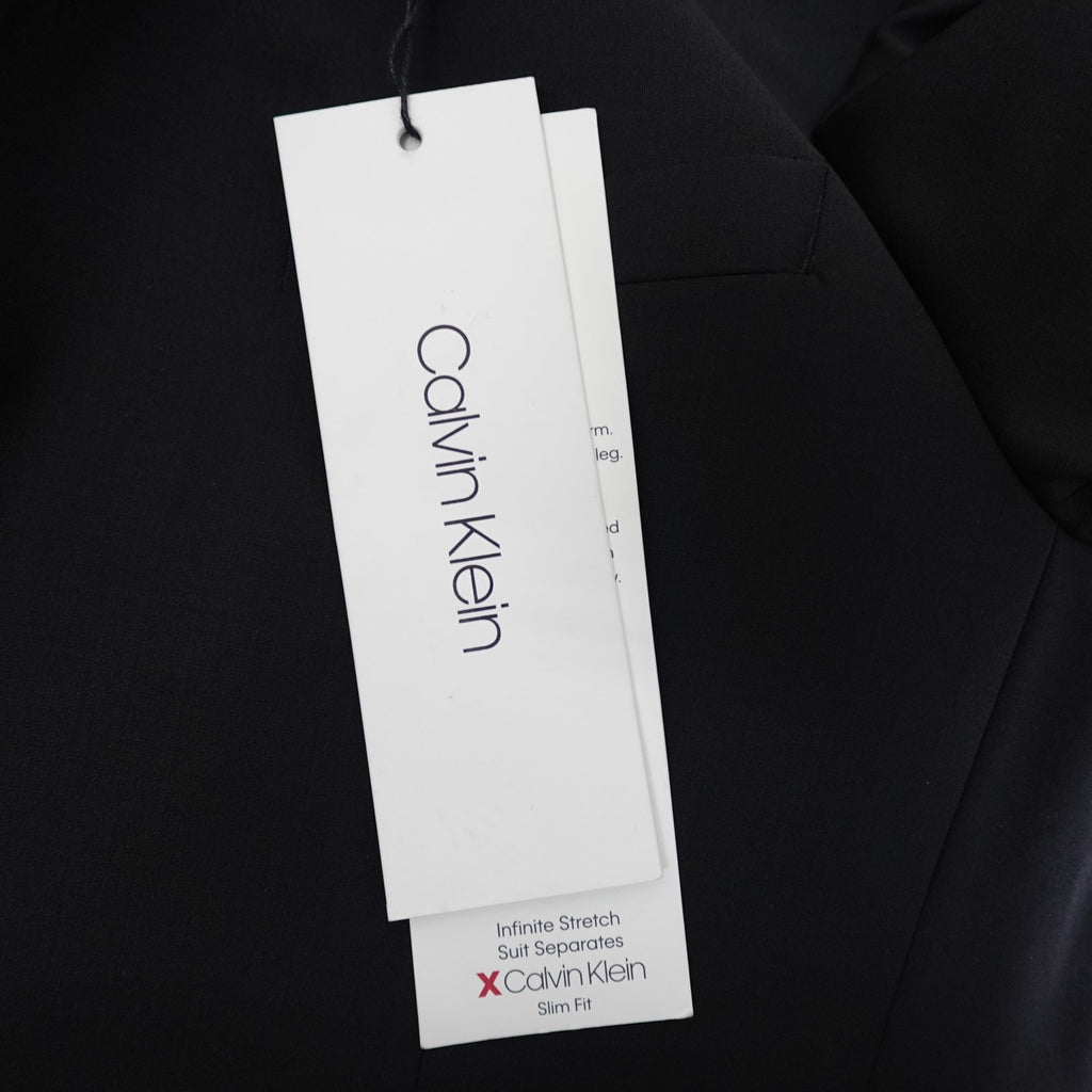 Calvin Klein Slim Fit Stretch Black Suit Jacket - 36R