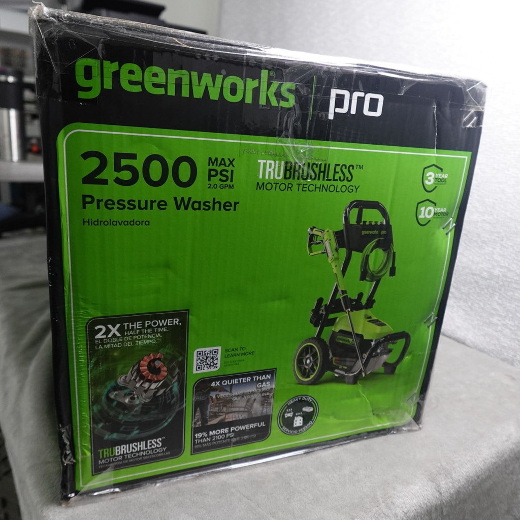 Greenworks 2500-PSI 2-GPM Cold Water Electric Pressure washer with 5 Spray Tips