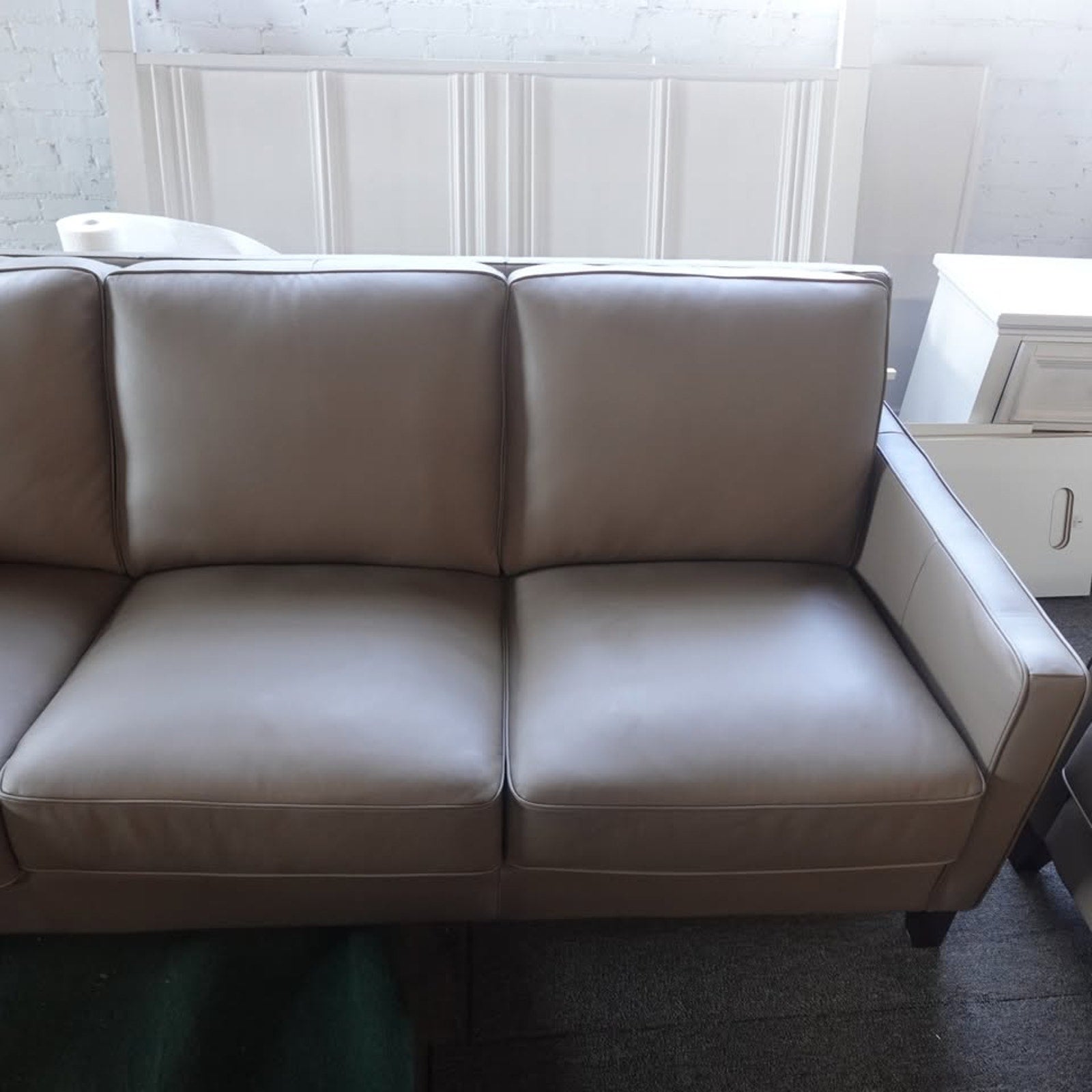 West Park Leather Sofa - Tan
