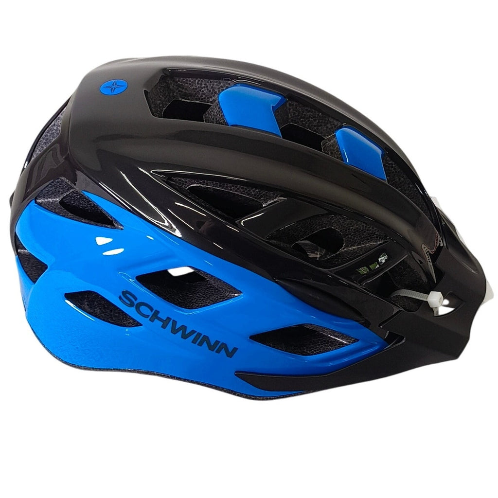 Schwinn Dash Adults Vented Bike Cycling Skate Helmet Black Blue Adjustable 14+