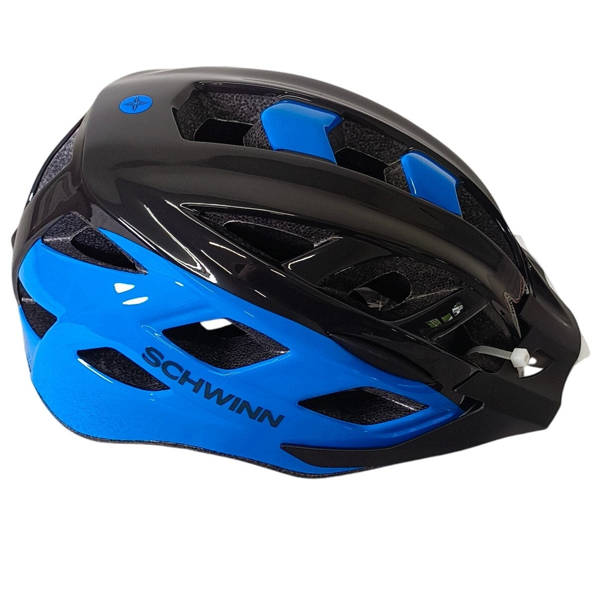 Schwinn Dash Adults Vented Bike Cycling Skate Helmet Black Blue Adjustable 14+