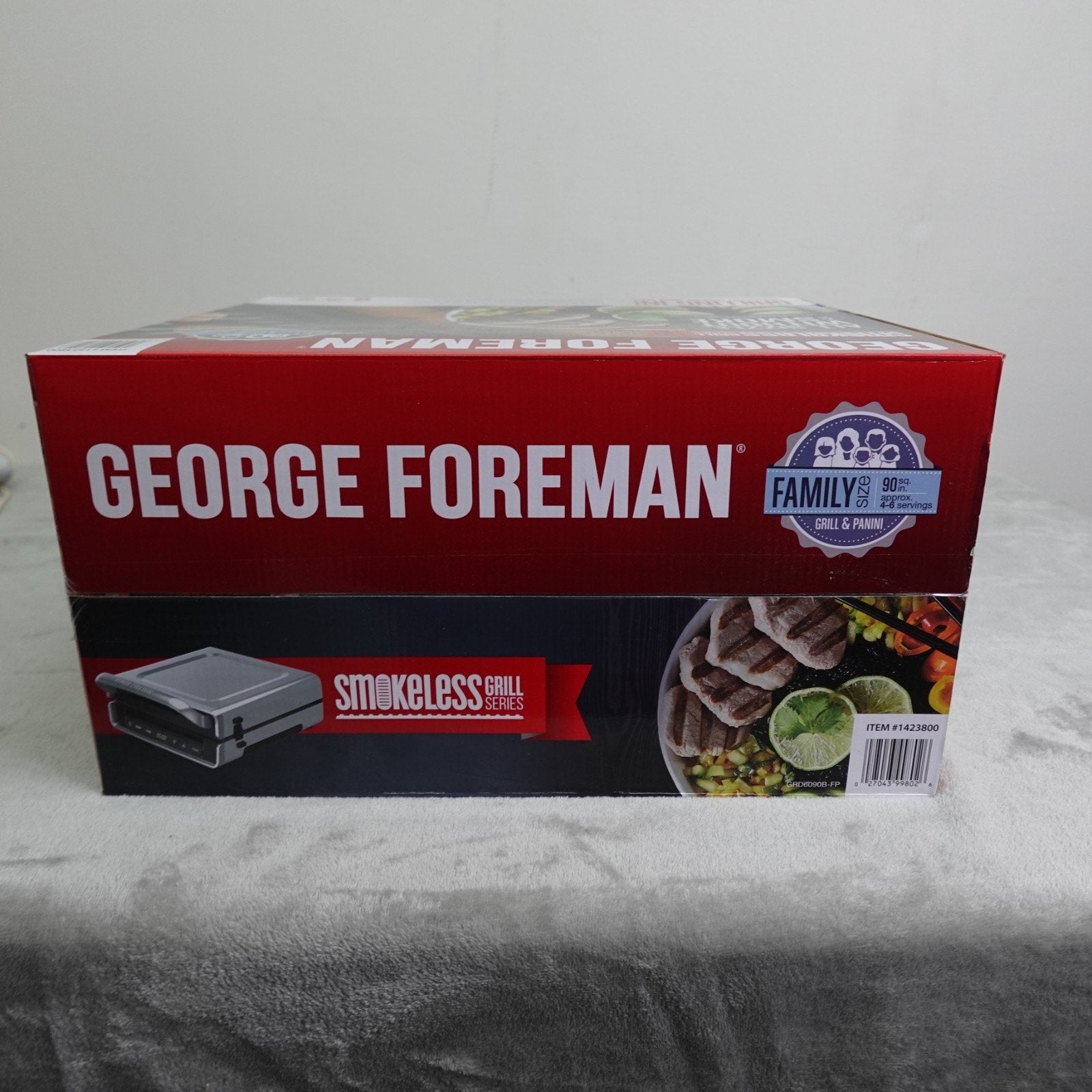 Brand-New In Box George Foreman Smokeless Grill Series GRD6090B