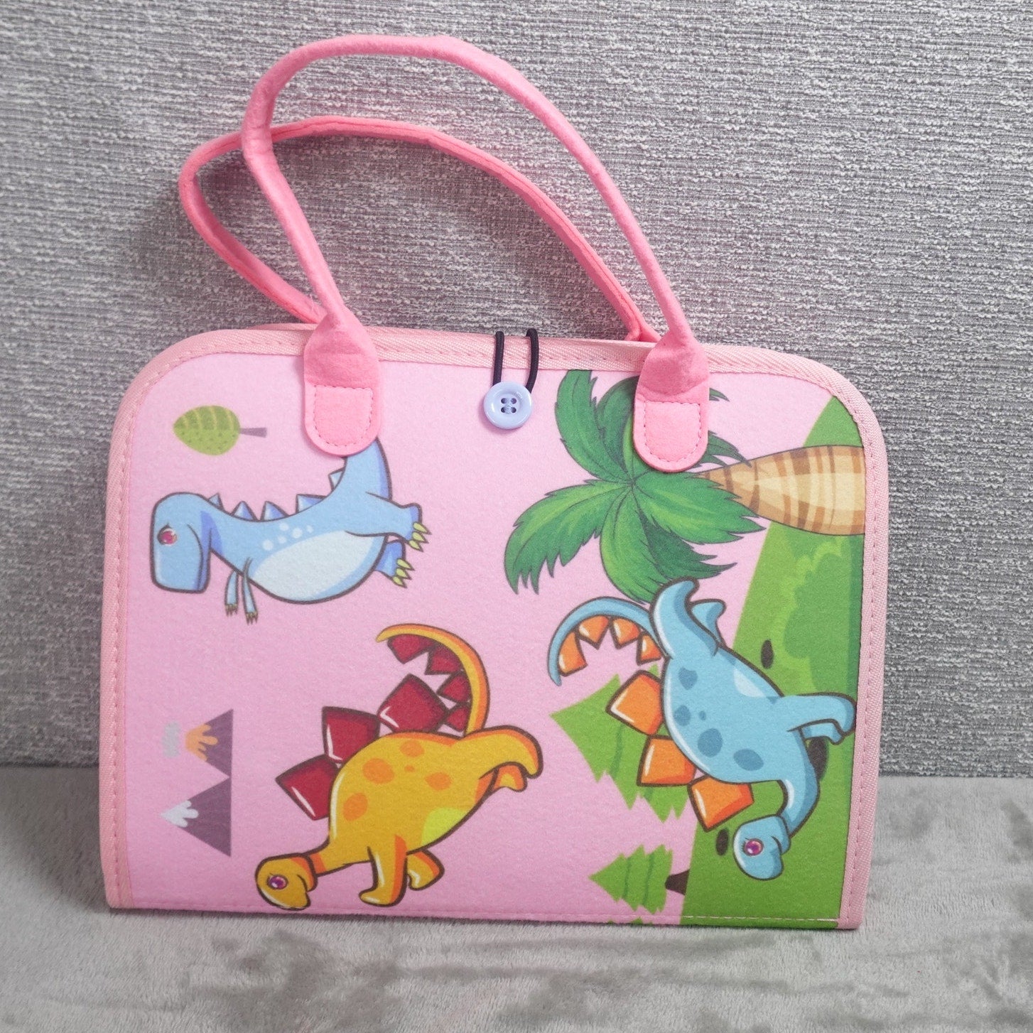 Winblo Busy Board Montessori Toddler Activity Book Sensory Learning Toy Pink NEW