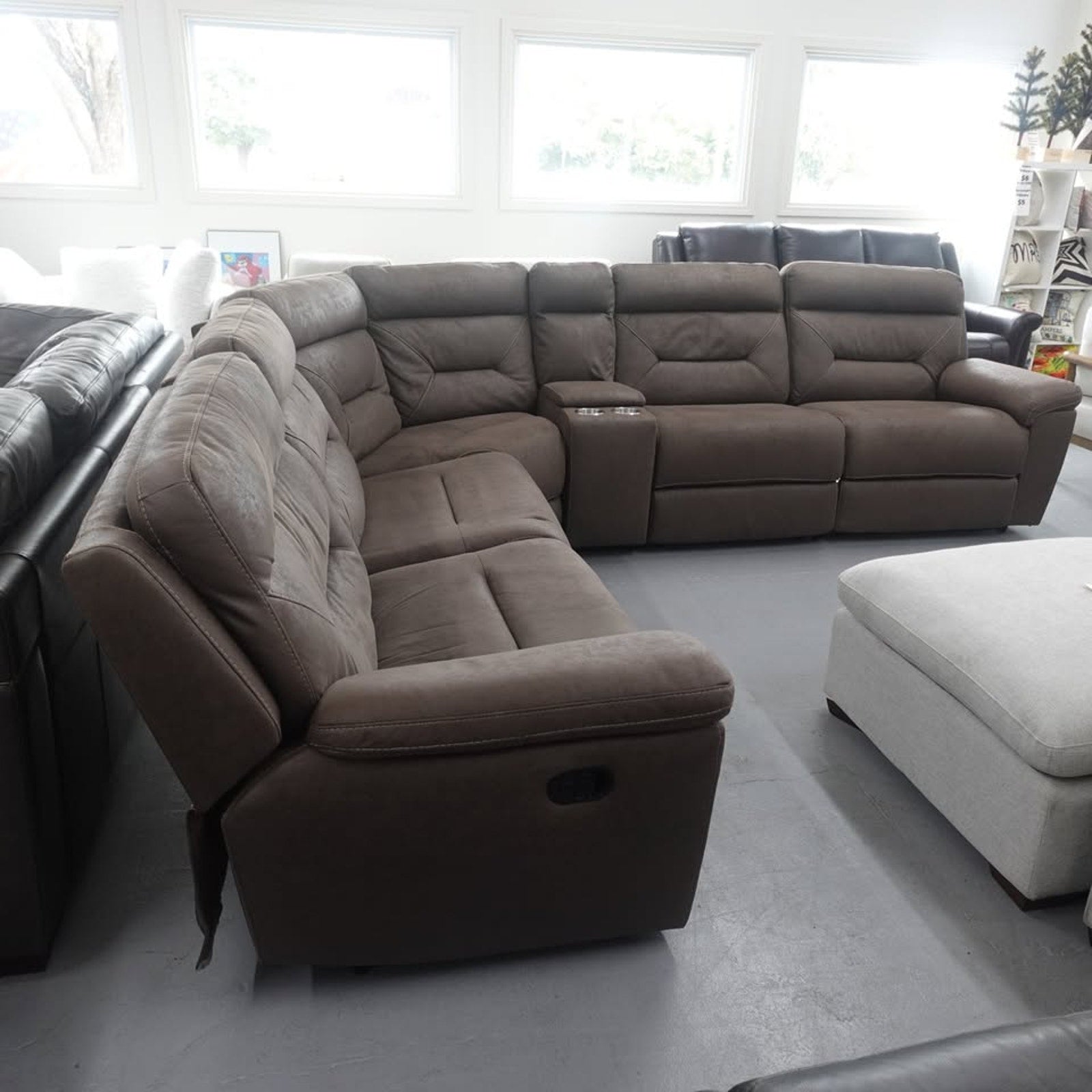 Fletcher 6-piece Fabric Reclining Sectional